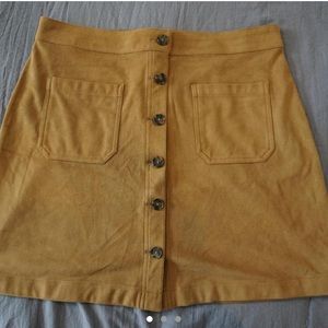Marine Layer (ethical brand) tan brown skirt, size 10.